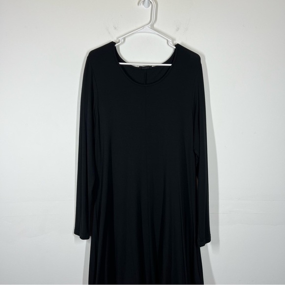 LUUKAA Long Sleeve Mesh Jersey Knit Lagenlook Dress Size 4 - Picture 3 of 11